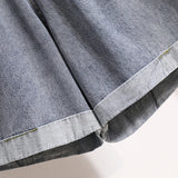 Women's Fashion Designer 2-5XL Denim Shorts (Plus Size)
