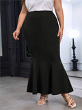 Women's Fashion Designer 2-5XL Short Fishtail Skirts (Plus Size)