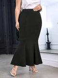 Women's Fashion Designer 2-5XL Short Fishtail Skirts (Plus Size)