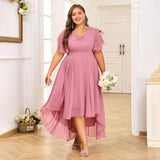 Women's Fashion Designer 2-6XL Chiffon Butterfly Midi Dresses (Plus Size)
