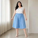 Women's Fashion Designer 3-9XL Plazzo Capri Pants (Plus Size)