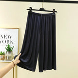 Women's Fashion Designer 3/4 Wide Leg 2-6XL Pants (Plus Size)-Women's Fashion Designer Plus Size Leggings / Pants-International Women's Clothing