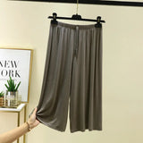 Women's Fashion Designer 3/4 Wide Leg 2-6XL Pants (Plus Size)-Women's Fashion Designer Plus Size Leggings / Pants-International Women's Clothing
