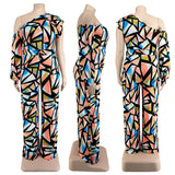 Women's Fashion Designer Backless 2-5XL Jumpsuits (Plus Size)-Women's Plus Size Fashion Designer Rompers / Jumpsuits-International Women's Clothing