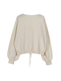 Women's Fashion Designer Crop Tops Knitted Wide Sleeve S-L Cardigans