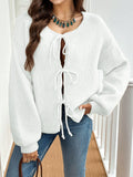 Women's Fashion Designer Crop Tops Knitted Wide Sleeve S-L Cardigans