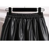 Women's Fashion Designer Faux Leather 2-4XL Midi Skirts (Plus Size)