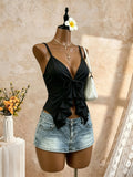 Women's Fashion Designer Halter Neck Crop Tank Tops S-L Singlets