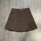 Women's Fashion Designer High Waist Pleated Mini Skirts (Short)-Women's Fashion Designer Skirts