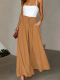 Women's Fashion Designer High Waist Wide Leg Pants (Plus Size)