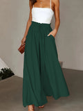 Women's Fashion Designer High Waist Wide Leg Pants (Plus Size)