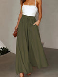 Women's Fashion Designer High Waist Wide Leg Pants (Plus Size)