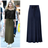 Women's Fashion Designer M-6XL Cotton Long Skirts (Plus Size)-Women's Fashion Designer Plus Size Skirts-International Women's Clothing