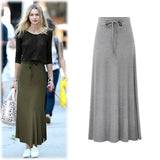 Women's Fashion Designer M-6XL Cotton Long Skirts (Plus Size)-Women's Fashion Designer Plus Size Skirts-International Women's Clothing