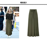 Women's Fashion Designer M-6XL Cotton Long Skirts (Plus Size)-Women's Fashion Designer Plus Size Skirts-International Women's Clothing