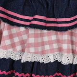 Women's Fashion Designer Patchwork Multi Layered Lace Trim Mini Skirts (Short)-Women's Fashion Designer Skirts