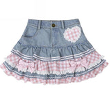 Women's Fashion Designer Patchwork Multi Layered Lace Trim Mini Skirts (Short)-Women's Fashion Designer Skirts