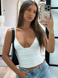 Women's Fashion Designer Ruched Bodycon Tops Singlets-Women's Tops Fashion Designer Singlets
