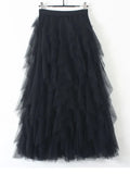 Women's Fashion Designer Ruffle Layered Skirts (Long)-Women's Fashion Designer Skirts
