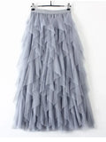 Women's Fashion Designer Ruffle Layered Skirts (Long)-Women's Fashion Designer Skirts