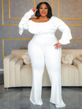 Women's Fashion Designer Ruffled 1-5XL Jumpsuits (Plus Size)
