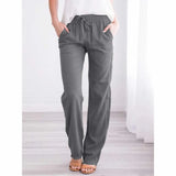 Women's Fashion Designer S-3XL Cotton Linen Harem Pants