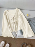 Women's Fashion Designer S-L Crop Flare Long-Sleeve Tops-Women's Fashion Designer Long-Sleeve Tops-International Women's Clothing