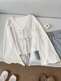 Women's Fashion Designer S-L Crop Flare Long-Sleeve Tops-Women's Fashion Designer Long-Sleeve Tops-International Women's Clothing
