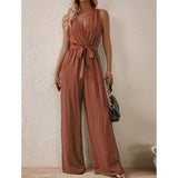 Women's Fashion Designer S-XL Wide Leg Jumpsuits Floral Rompers