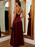 Women's Fashion Designer Satin A-Line XS-2XL Prom Dresses (Long)