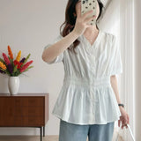 Women's Fashion Designer Shirts 3-5XL Striped Long-Sleeve Tops (Plus Size)