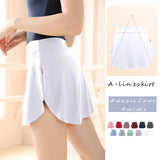 Women's Fashion Designer Side Split Ballet Mini Skirts (Short)