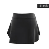Women's Fashion Designer Side Split Ballet Mini Skirts (Short)
