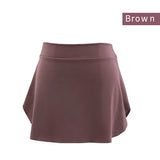 Women's Fashion Designer Side Split Ballet Mini Skirts (Short)