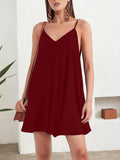 Women's Fashion Designer Spaghetti Strap 1-8XL Short Dresses (Plus Size)