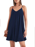 Women's Fashion Designer Spaghetti Strap 1-8XL Short Dresses (Plus Size)