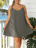 Women's Fashion Designer Spaghetti Strap 1-8XL Short Dresses (Plus Size)