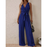 Women's Fashion Designer S-XL Wide Leg Jumpsuits Floral Rompers-Women's Fashion Designer Rompers / Jumpsuits-International Women's Clothing