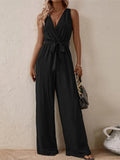 Women's Fashion Designer S-XL Wide Leg Jumpsuits Floral Rompers-Women's Fashion Designer Rompers / Jumpsuits-International Women's Clothing