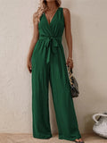 Women's Fashion Designer S-XL Wide Leg Jumpsuits Floral Rompers-Women's Fashion Designer Rompers / Jumpsuits-International Women's Clothing