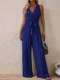 Women's Fashion Designer S-XL Wide Leg Jumpsuits Floral Rompers-Women's Fashion Designer Rompers / Jumpsuits-International Women's Clothing
