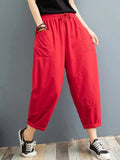 Women's Fashion Designer Women's Cotton Linen Harem Pants