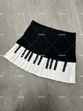 Women's Fashion Designer XS-XL Piano Pleated Mini Skirts (Short)