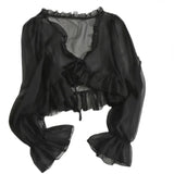 Women's Chiffon S-XL Blouse Fashion Designer Office Long-Sleeve Tops-Women's Fashion Designer Long-Sleeve Tops-International Women's Clothing