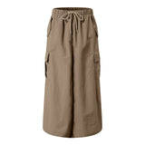 Women's Fashion S-2XL Designer Cargo Split High Waist Skirts (Long)-Women's Fashion Designer Skirts