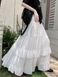 Women's Fashion S-XL Designer Chiffon Layered Skirts (Long)