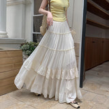 Women's Fashion S-XL Designer Chiffon Layered Skirts (Long)