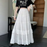 Women's Fashion S-XL Designer Chiffon Layered Skirts (Long)