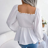 Women's Fashion Designer Ruffled S-XL Long-Sleeve Tops-Women's Fashion Designer Long-Sleeve Tops-Women&#x27;s fashion designer plus size clothes
