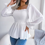 Women's Fashion Designer Ruffled S-XL Long-Sleeve Tops-Women's Fashion Designer Long-Sleeve Tops-Women&#x27;s fashion designer plus size clothes